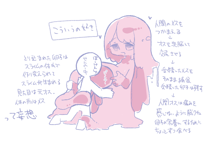 内臓がもろ見えるのは個人的にちときちぃがこういうのは好きってメモ程度に描いたけどこれは別にマトリョ云々は関係ないなって思った。ただ癖が練られただけだった https://t.co/ew75Ys2EoL