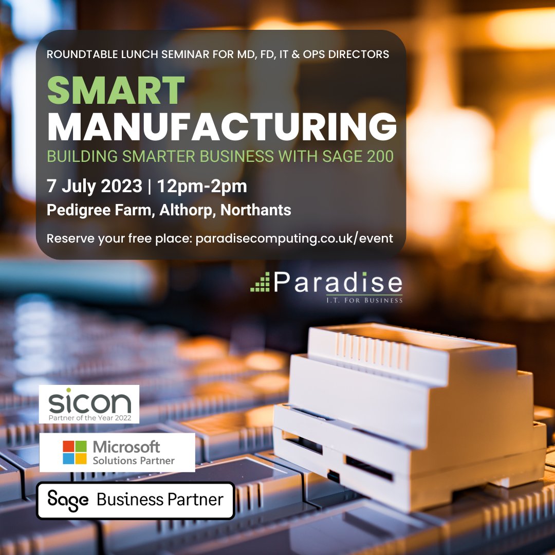 ParadiseComp's tweet image. Stay ahead of the competition! 

Gain the edge over your competitors with valuable insights from our guest speakers: @the_MTC_org, @SiconLtd, @Hawsons and @GladInsurance. 

Don&apos;t miss out! Book your FREE place now: bit.ly/3lxZkWB