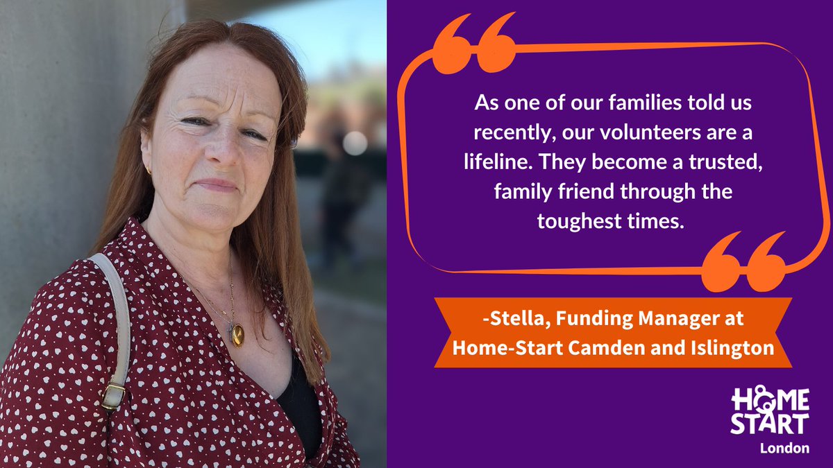 Volunteers are at the heart of every local Home-Start, providing a life-line to families facing challenging times 💜 Find out more about volunteering for your local Home-Start here 👉 home-startlondon.org/volunteering #Volunteers #volunteering #giveback