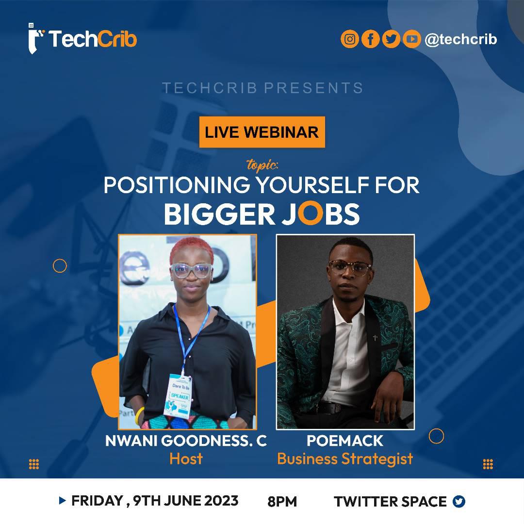 techcrib_aba's tweet photo. #tech #techjobs #jobs https://t.co/Nlu52mGQ4H