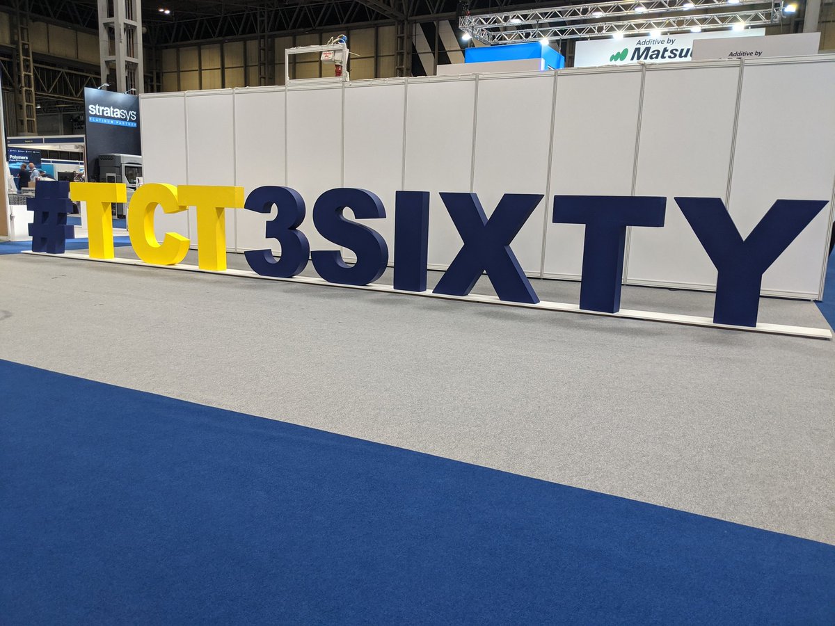 Who's at <a href="/TCT3Sixty/">TCT 3Sixty</a> today? The Build Space Team are here for day 2 looking forward to some talks and meeting suppliers. What new tech shall we explore? 

#3dprinting #design #education #HE #engineering #additive
