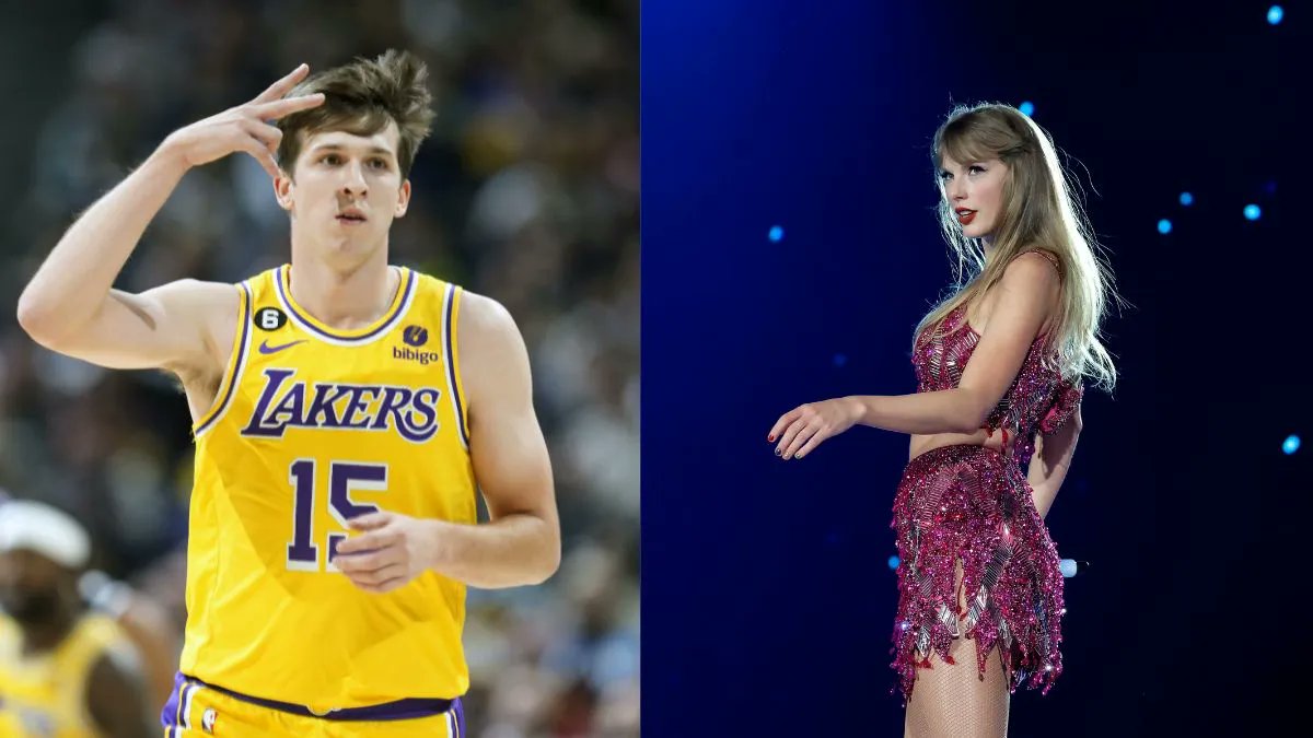 LakersSNI's tweet photo. Taylor Swift Sparks Link-Up Rumors After Hanging Out With Lakers Star Austin Reaves, Fans Aren’t Convinced
https://t.co/o6Vkr1Ib0x
#LakersNation #lakerswin #lakers #NBA #NBA2K22 #NBA2K22 #NBATwitter #NBAextra #ESPN #NBAEasternConference #LeBronJames #lebron https://t.co/0ZdswsDq0J