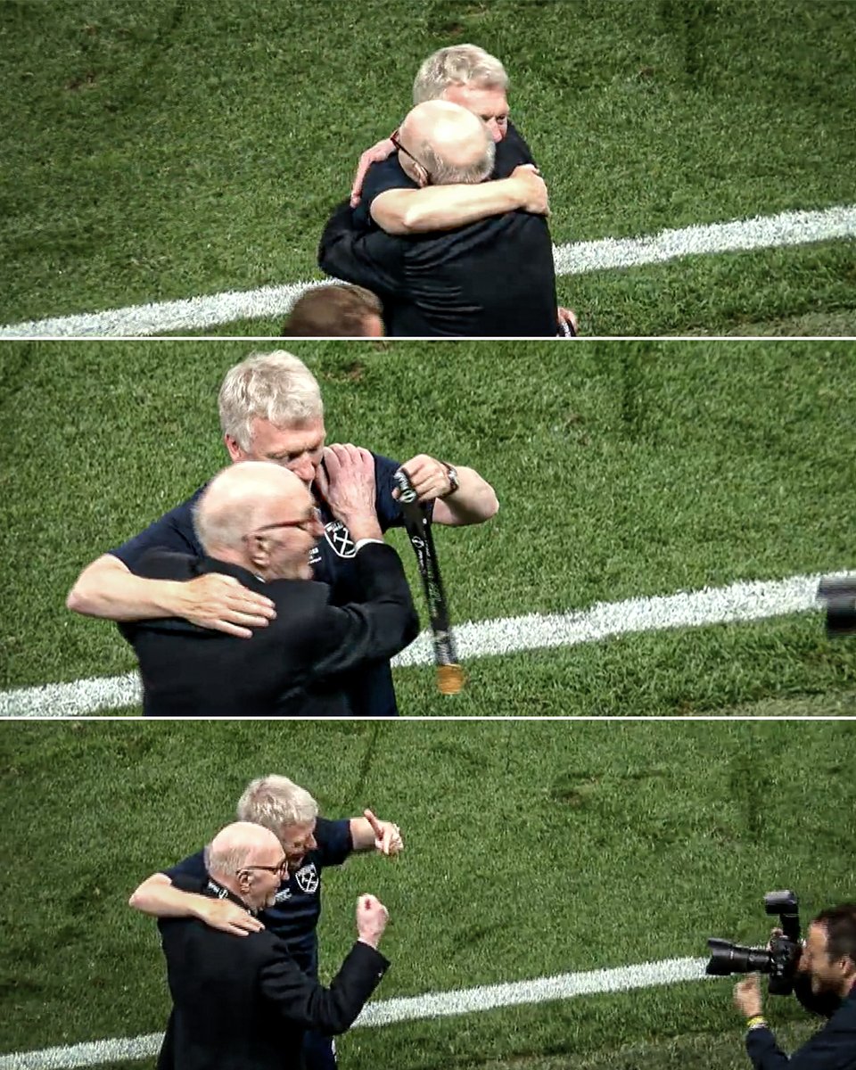 David Moyes letting his 87-year-old father put on his first ever cup winners medal might be the moment of the season 🥺🏅