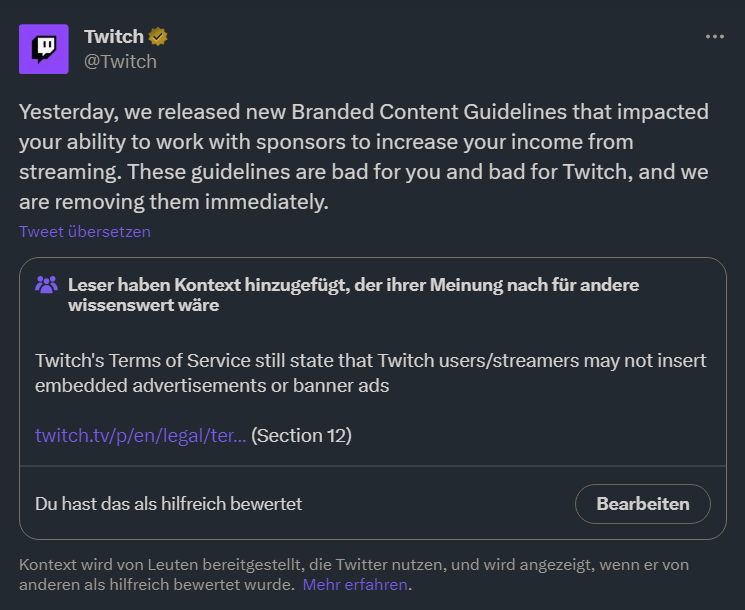 Kennt ihr dieses Gefühl das dein Arbeitgeber nur noch Dinge macht die dich unwohl fühlen lassen? Als würde er alles darum geben das du kündigst? 
So fühlt sich das gerade für mich mit <a href="/Twitch/">Twitch</a> an. Diese maximale Respektlosigkeit uns Creator gegenüber geht mir so aufn Sack.😐