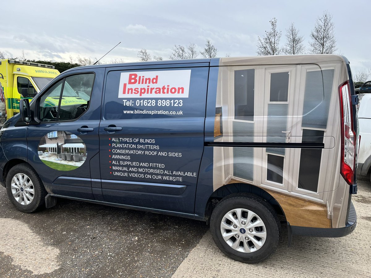 Creativesigns2's tweet photo. Graphics and wrapping film produced and installed to a new van for Blind Inspiration in High Wycombe #signs #sign #van #vangraphics #wrapping #vehiclewraps #vehicledesign #vanlife #wrappingfilm #berkshire #buckinghamshire #signs https://t.co/39WCcg53Hh