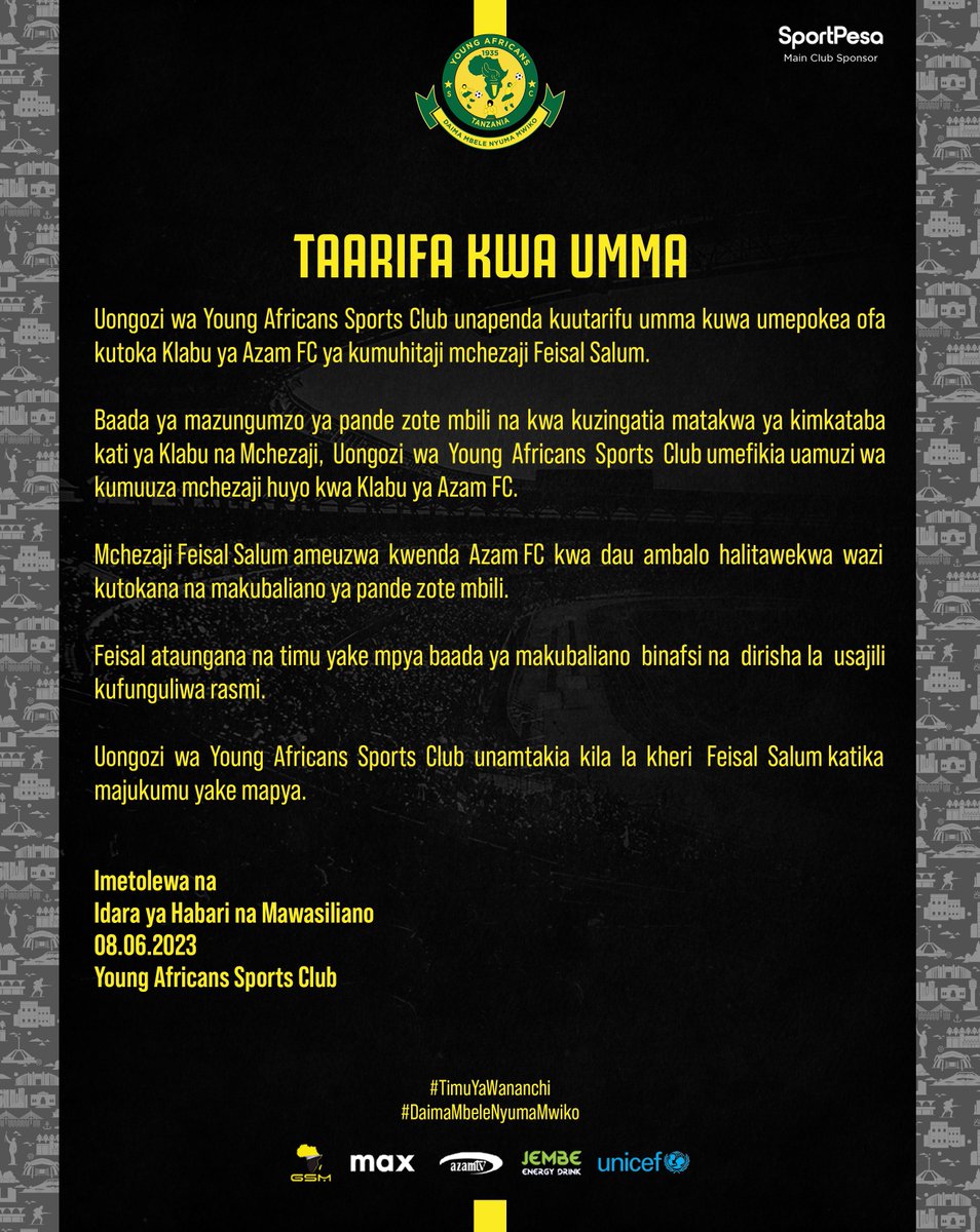 Young Africans SC tweet media