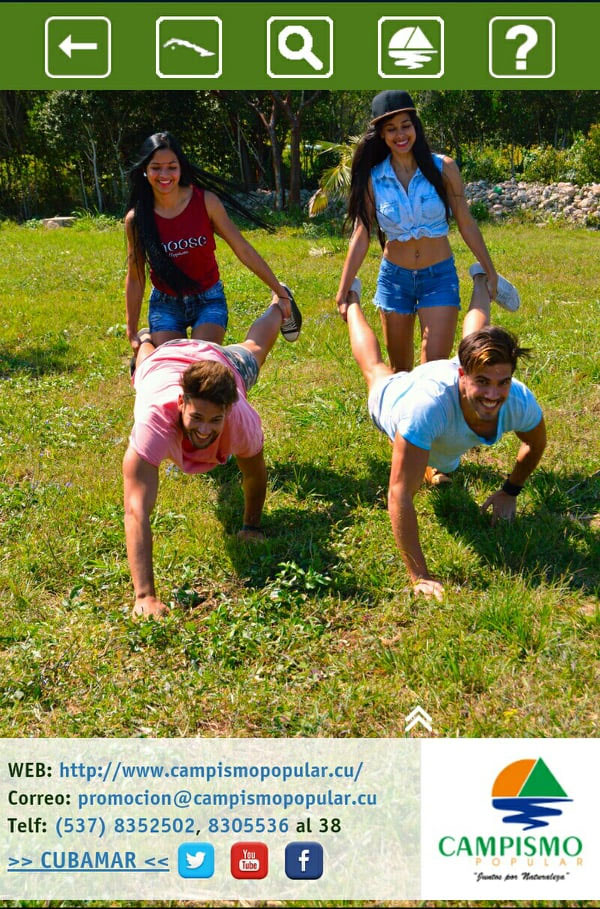 TurismoCubaRoma's tweet photo. El @campismopopular es una de las ofertas más demandadas por niños, jóvenes y familias durante los meses de verano. Mediante senderos, caminatas, recorridos y excursiones, se puede disfrutar de los valores naturales e histórico-culturales del entorno de #CubaÚnica.@MirtaGranda https://t.co/zvS6mIKk7N