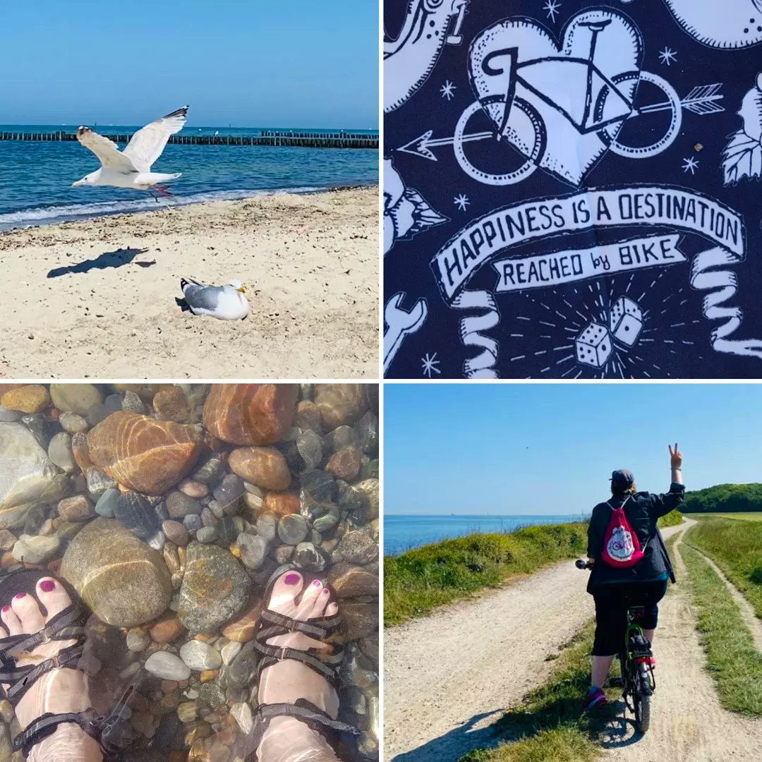 bikeygees's tweet photo. So langsam rückt die Urlaubszeit näher. Oft ist uns gar nicht klar, wieviele bisher überhaupt keinen Urlaub machen konnten oder nur wenige Tage. Und so freuen wir uns immer sehr auf unsere kleine Ostsee Tour. 😎🚴‍♀️🏖 #womenempowerment #teamlove #cyclingisfreedom #vitaminsea 😍 https://t.co/KZEsAzwWUZ