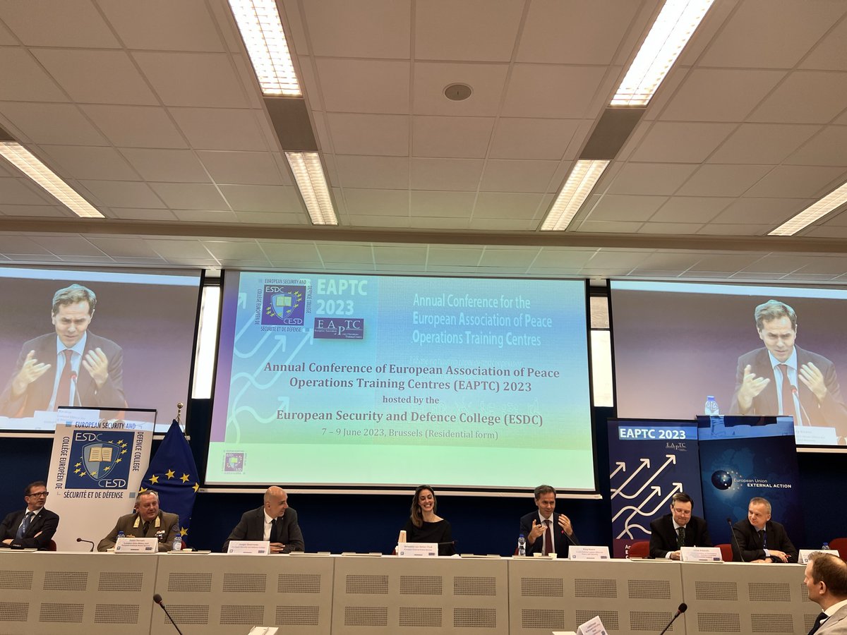 eu_eeas's tweet photo. In times of global uncertainty, strong, tailored partnerships are the only path towards a safer and more peaceful world. Ms Benedikta von Seherr-Thoß, Managing Director for Peace, Security and Defence at the EEAS, declared this the guiding principle for this year’s #EAPTC. https://t.co/rd3GLigAfv