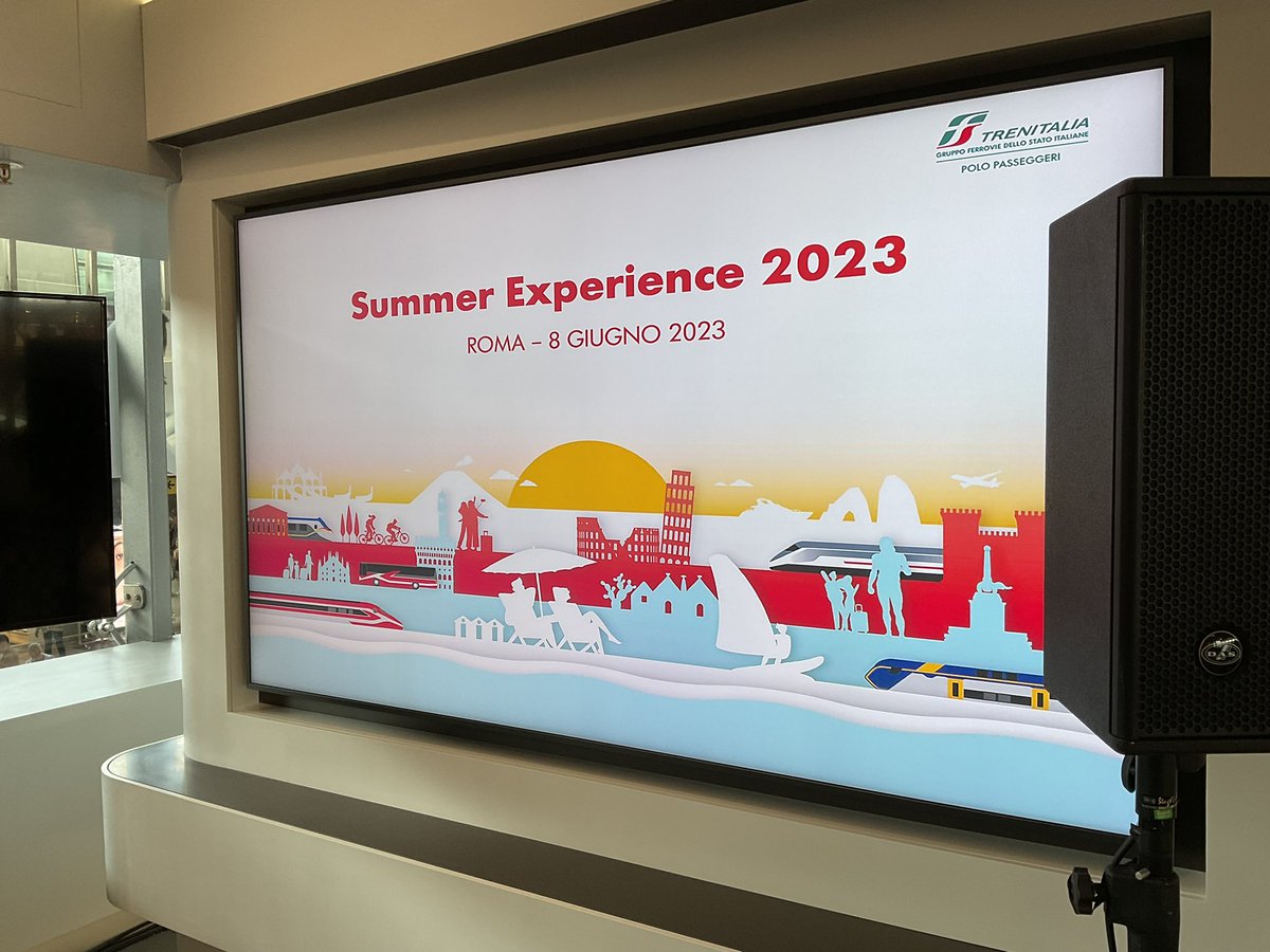 Andrea_Radic's tweet image. Tutto pronto a #romatermini per la presentazione di #summerexperience2023 l’estate di #trenitalia per viaggiare scoprire conoscere