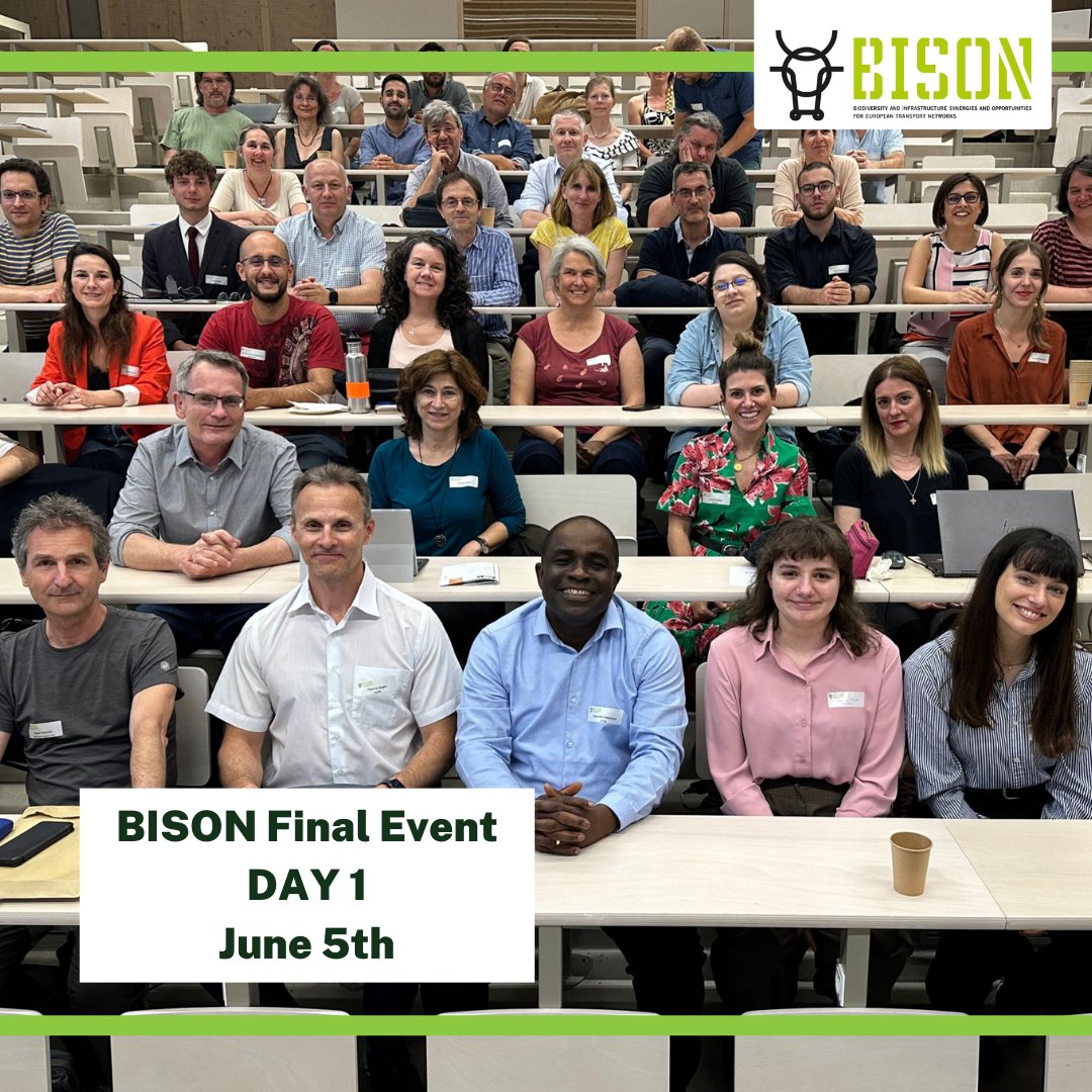 BISON Final Event Off to a Flying Start!🚀We are thrilled to have had the participation of global and specialized press and around 38 countries participating at the final event! #Sustainability #TransportInfrastructure #Biodiversity #InfrastructureDevelopment