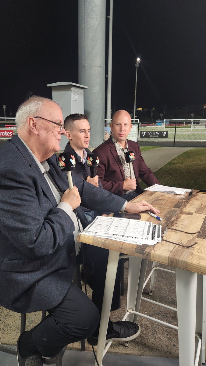 Kat_Ernst92's tweet photo. Extended coverage from @BrisGreys live on the @SkyRacingAU Active app. Top jockey Ben Thompson currently speaking to Liam and Daff https://t.co/T3miR4Jn1U