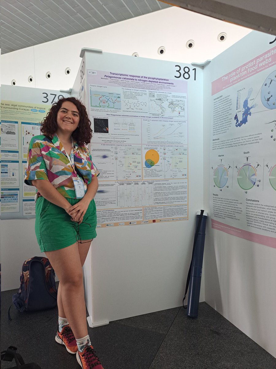 I am presenting my poster today at #aslo23 ! Come discover more about #Pelagomonas and its response to nitrogen-depleted environments