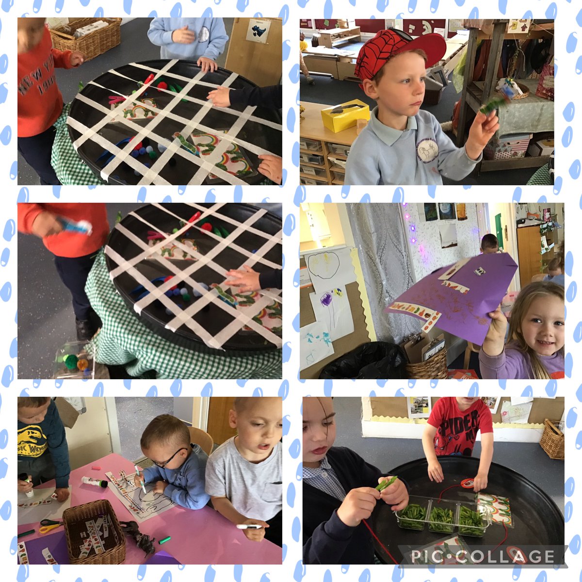 BowhouseBairns's tweet photo. We have been exploring different experiences relating to The Very Hungry Caterpillar #transistion #finemotorskills @BowhouseP1G @bowouseP1R https://t.co/jOYywCRT96