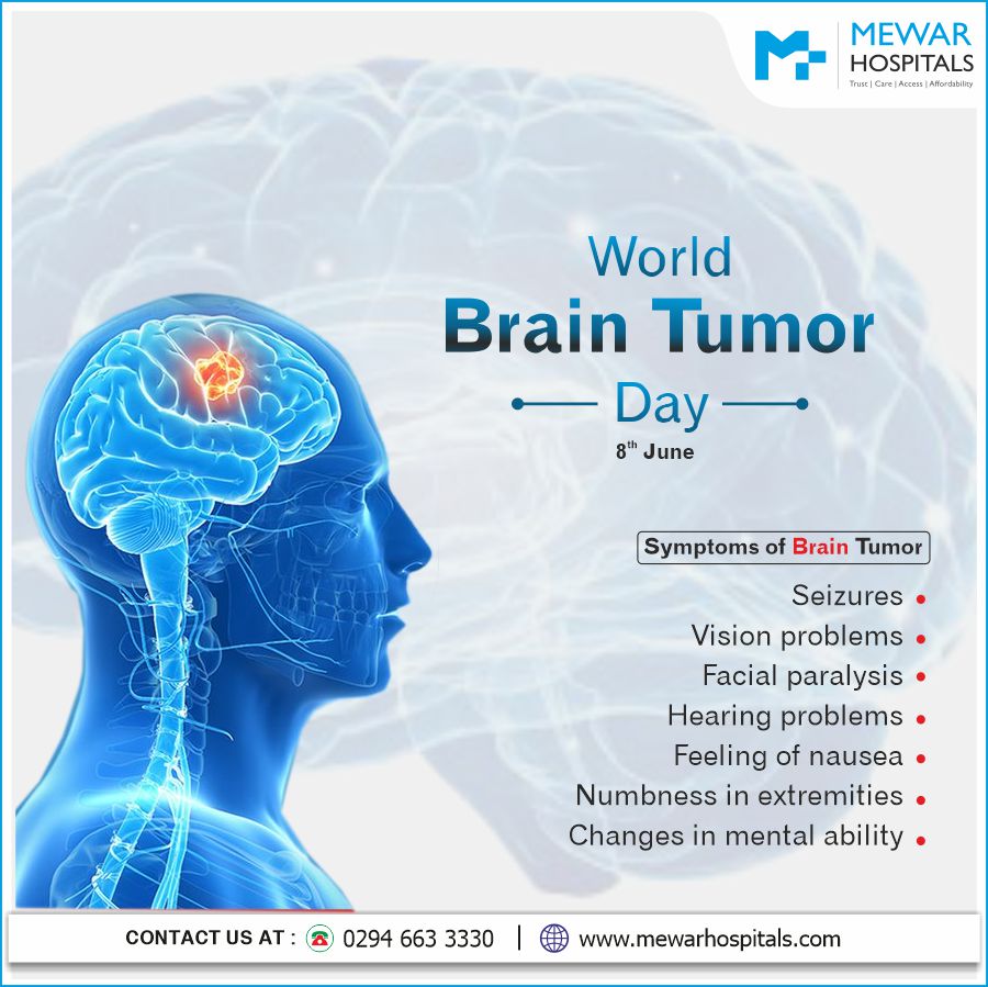 Here’s wishing that the awareness about the disease spreads far and wide and that everyone in need can have access to proper medical help. Happy World Brain Tumor Day.
#MewarHospital #worldbraintumorday #tumorday #braintumors #8thJune2023 #besttreatment #healthylifesyle #awarenes