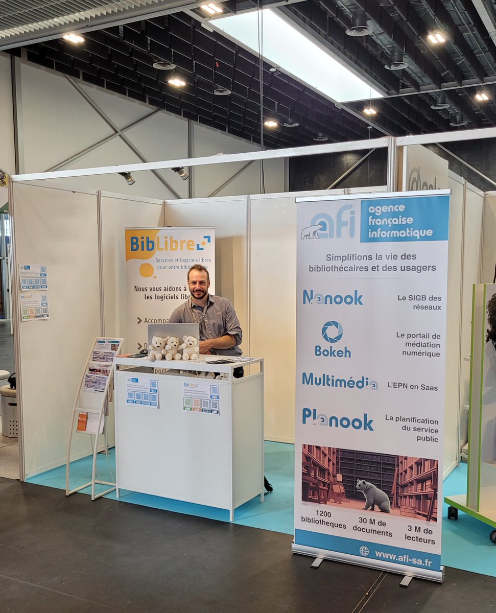AFI_Bib's tweet photo. #ABF2023 - Yann, notre commercial AFI et Jérôme, chef de produit @Planno @BibLibre vous attendent au stand D03 à la Kursaal de Dunkerque😀
Venez à leur rencontre ! https://t.co/eMaVJKIs9j