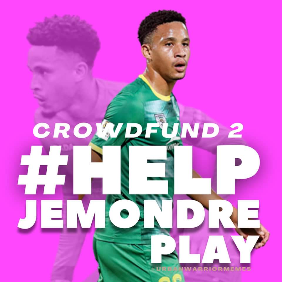 𝗛𝗘𝗟𝗣 𝗝𝗘𝗠𝗢𝗡𝗗𝗥𝗘 🙏 Footballer Jemondre Dickens needs R50k to remove the wires in his knee or his career is over at age 25. You can help him by donating from as little as R50 through backabuddy.co.za/jemondre-dicke…