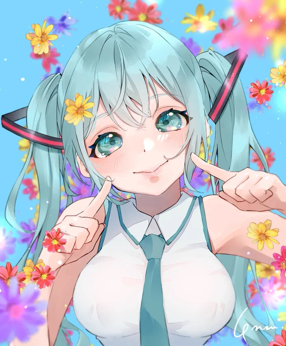 最近伸び悩んでるのでお気に入りいくつか貼ってフォロワーさんにチヤホヤされたい   #初音ミク #イラスト