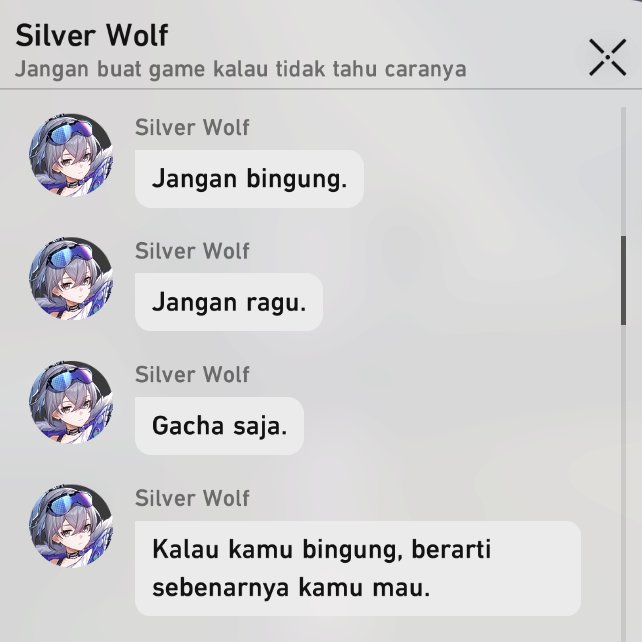 pompomfess's tweet image. [🐬] Min Lulu mau bagi bagi tips buat dari mbak Silvi 😌

Jangan bingung, jangan ragu. Gacha saja! ✨