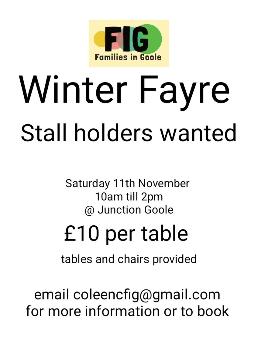 FIG: Families in Goole tweet media