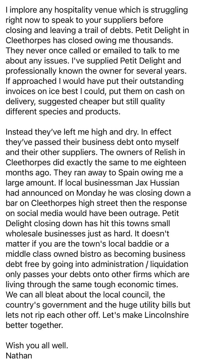 Premierseafoods's tweet image. A massage to our wholesale and/or hospitality customers..