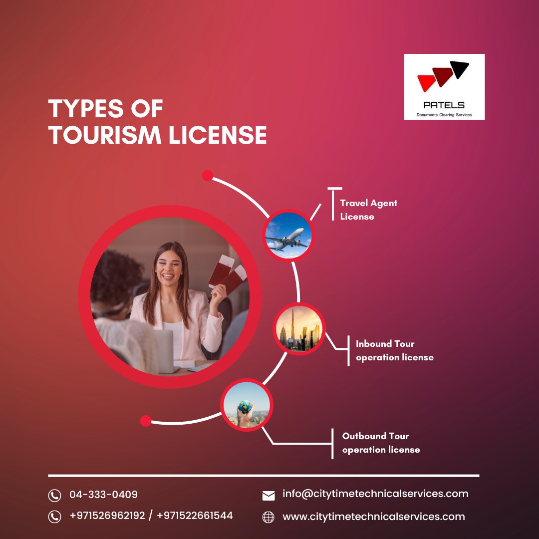 Types of travel and tourism license.
Feel free to contact us
Landline: (04) 333 0409 / +971 50 284 5420 / +971 54 581 3592
#travel #tourism #visa #license #business #newbusiness #travelbusiness #tourism #tourist #businessstartup #documentclearing #ejari #office #businessstartup