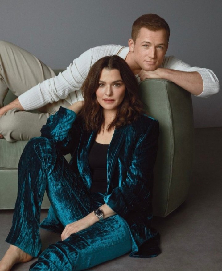 Gorgeous pic of Taron with Rachel Weisz 💟💟💟