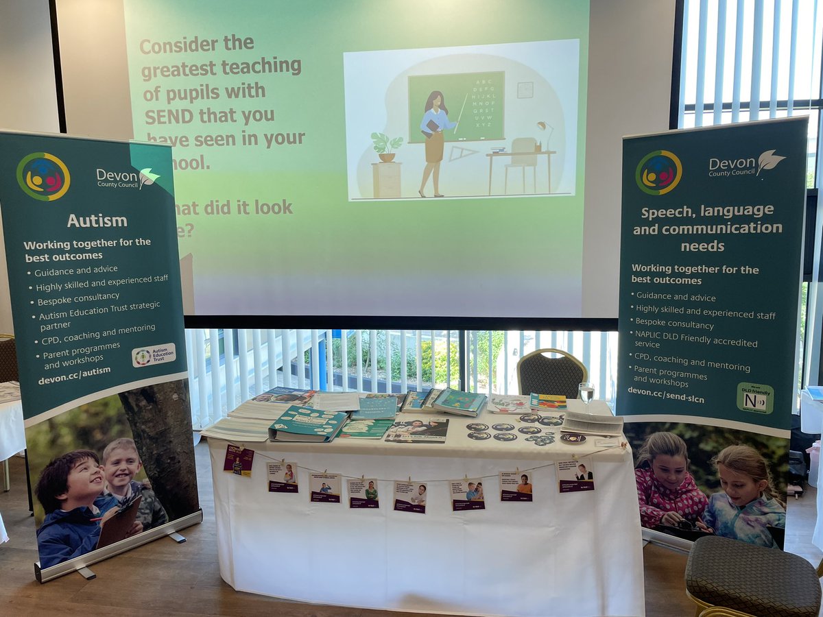 Attending and presenting at the <a href="/devonedservices/">Devon Education Services</a> SEND conference and raising awareness of the importance of planning and supporting pupil talk #devlangdis