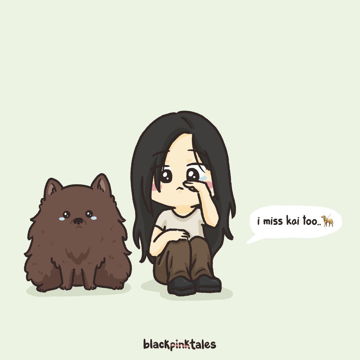bleummy's tweet photo. 🦮🤍 

#JENNIE #제니 @BLACKPINK https://t.co/2IrnhGgZ6N