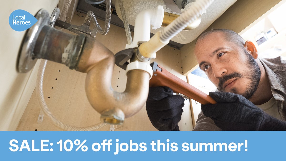 Planning some home improvements this summer? Get 10% off when you book a Hero until 31 Aug.

🖌️ Painting &amp; decorating
💡 Electrical upgrades
🛀 Plumbing &amp; drains
🌡️ Heating checks
…and more!

Just enter code LHSUMMER10 at checkout: localheroes.com