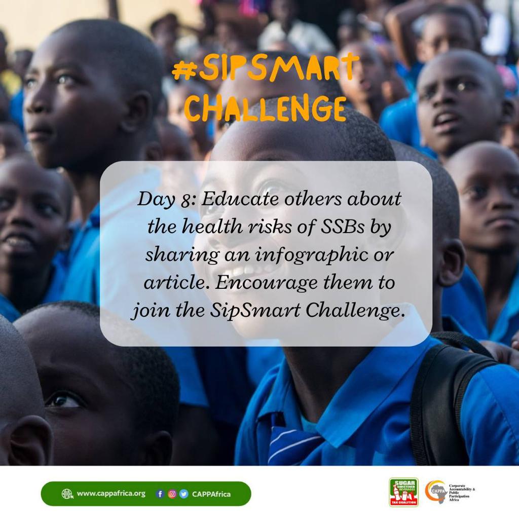 ezinne_orieke's tweet image. Eating too much sugar can contribute to people having too many calories, which can lead to weight gain. Being overweight increases your risk of health problems such as heart disease, some cancers @CAPPAfrica #SSBTaxSaves #SipSmart