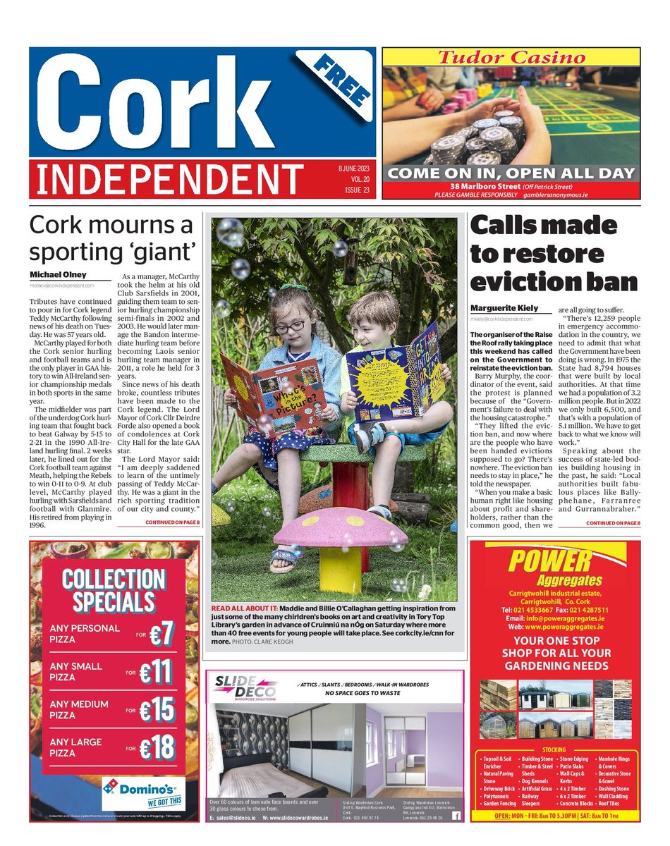 corkindo's tweet photo. Good morning and happy Cork Independent Day!
Our new issue is out now full of news, sport, art, music, style and beauty. 
Don't forget to pick up a copy 🗞or visit us online at https://t.co/lL8HvxLmgE 📱💻 https://t.co/zu1ZVG4yMn