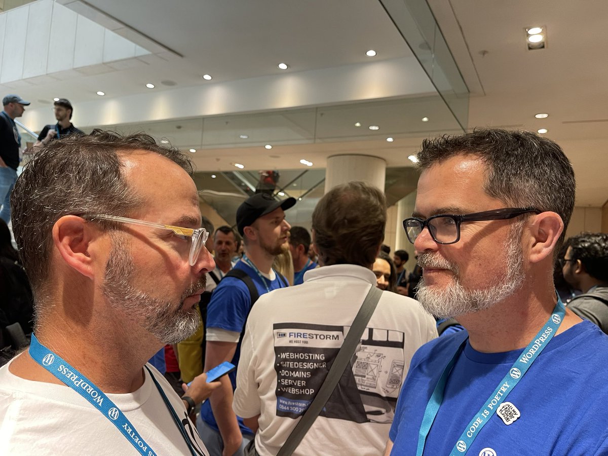Proof these are in fact 2 separate people. #WCEU
