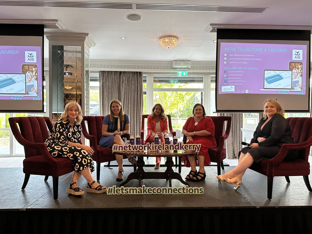 networkirlkerry's tweet photo. What a great Launch Night✨

Thank you everyone for showing up and a special thank you to our speakers 💫 

See you at our next event in September

#networkkerry #backedbyAIB #NetworkIreland #professionaldevelopment #kerrylocalenterpriseoffice #letsmakeconections https://t.co/FDJJQ5U64Z