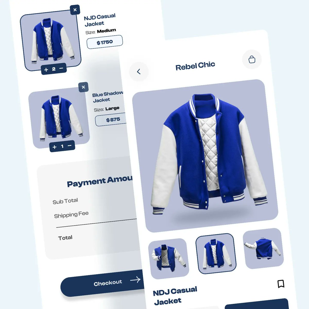 designwith_jay's tweet photo. Hey Guys! 👋🏽

Unleash your style with Rebel Chic!

Showcasing a captivating mobile clothing UI concept for Rebel Chic!👚

#RebelChic #FashionBoundaries #MobileUIConcept #DareToBeDifferent #jaybossgrafx #jayboss_grafx #cloth #designnow #clothbrand https://t.co/fXuCoTv6g3