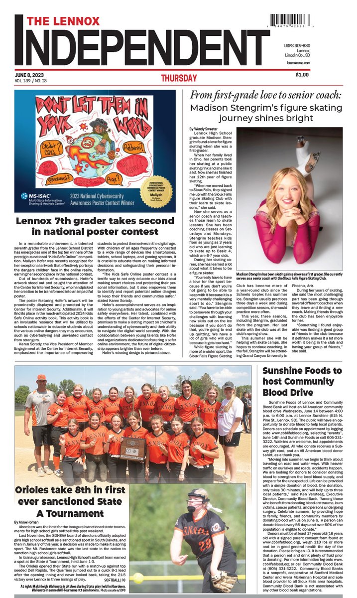 Check out this week's edition of The Lennox Independent. Available on stands now — login anytime at lennoxnews.com.