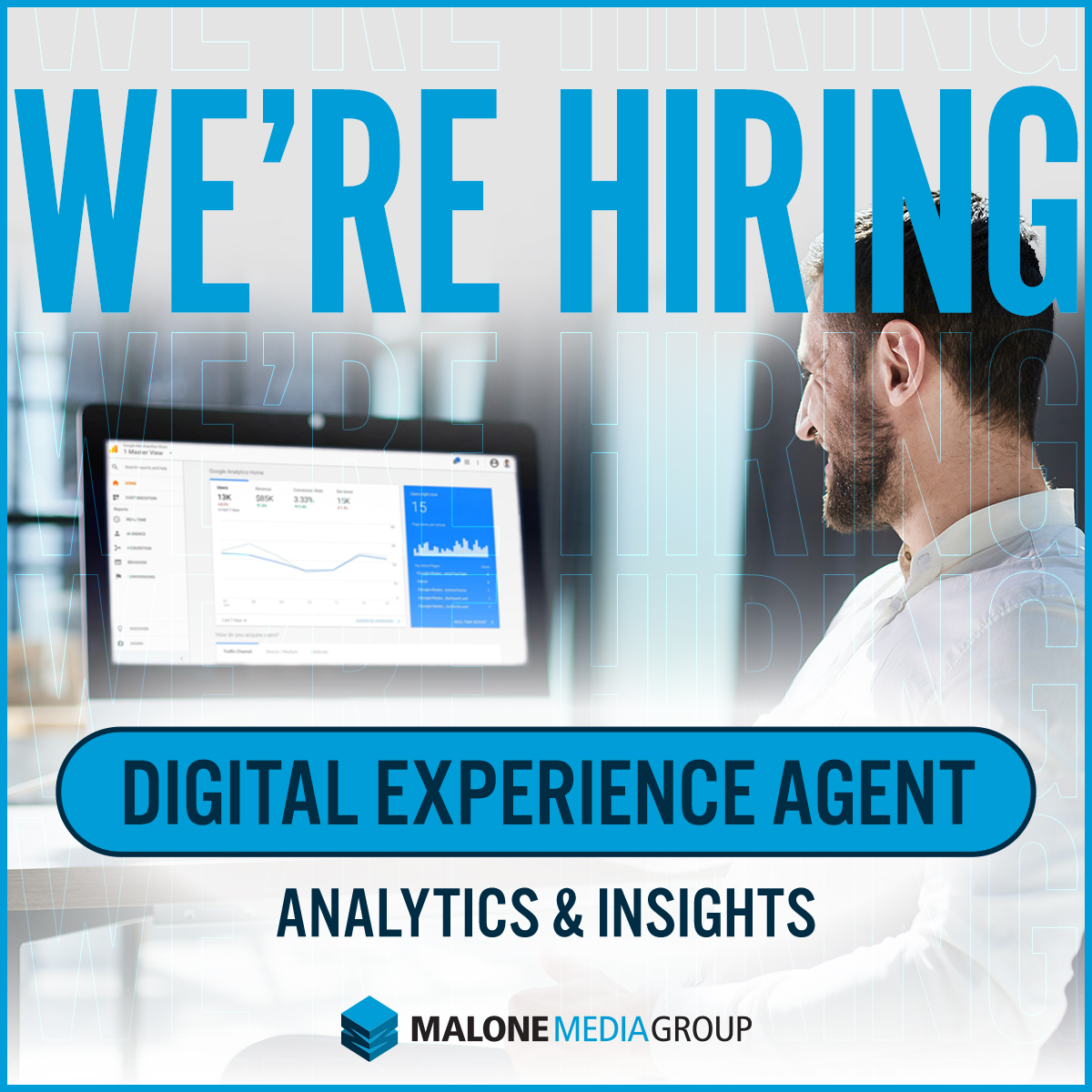 TeamMMGAgency's tweet image. We're hiring a Digital Experience Agent (Analytics &amp;amp; Insights)! ✨

Click the link to find out more info! ➡️ bit.ly/3qwPHcI

If you or someone you know might be interested, please tag them below! 💬

#MaloneMediaGroup #HoustonJobs #Houston #DigitalExperienceAgent #Hiring