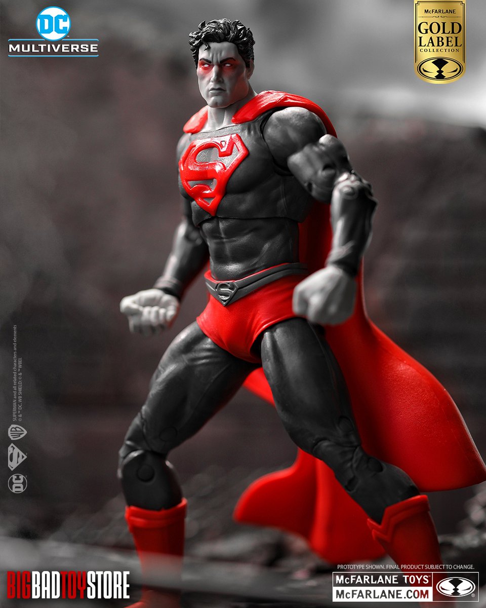 FIRST LOOK - Superman Black & White ACCENT Edition launches for pre-order JUNE 12th exclusively at @BigBadToyStore.

*Limited Edition 3,000 pcs. Orders limited to 1 per person*

#McFarlaneToys #DCMultiverse #Superman #GoldLabel #BigBadToyStore