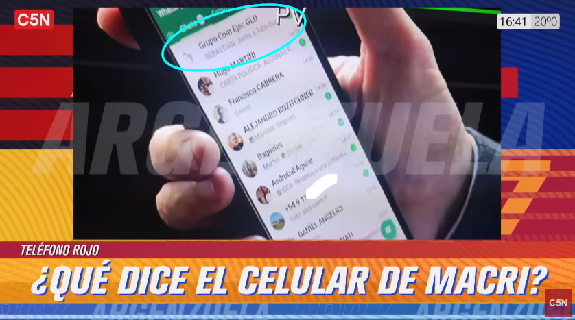 El mercenario mal llamado periodista Brancatelli filtró una filmación del celular de Macri en su vista a Córdoba (no subo el video para no darle entidad a esas basuras de C5N y las barbaridades que dijeron durante el mismo)
Sólo subo para aclarar qué significa Grupo Com Ejec GLD