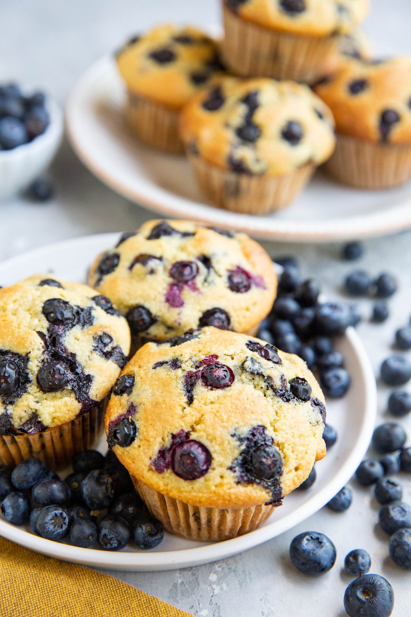 Almond Flour Blueberry Muffins made grain-free, refined sugar-free, and dairy-free! theroastedroot.net/blueberry-almo… Moist, fluffy, and just so delicious! #grainfree #glutenfree #paleo #healthy