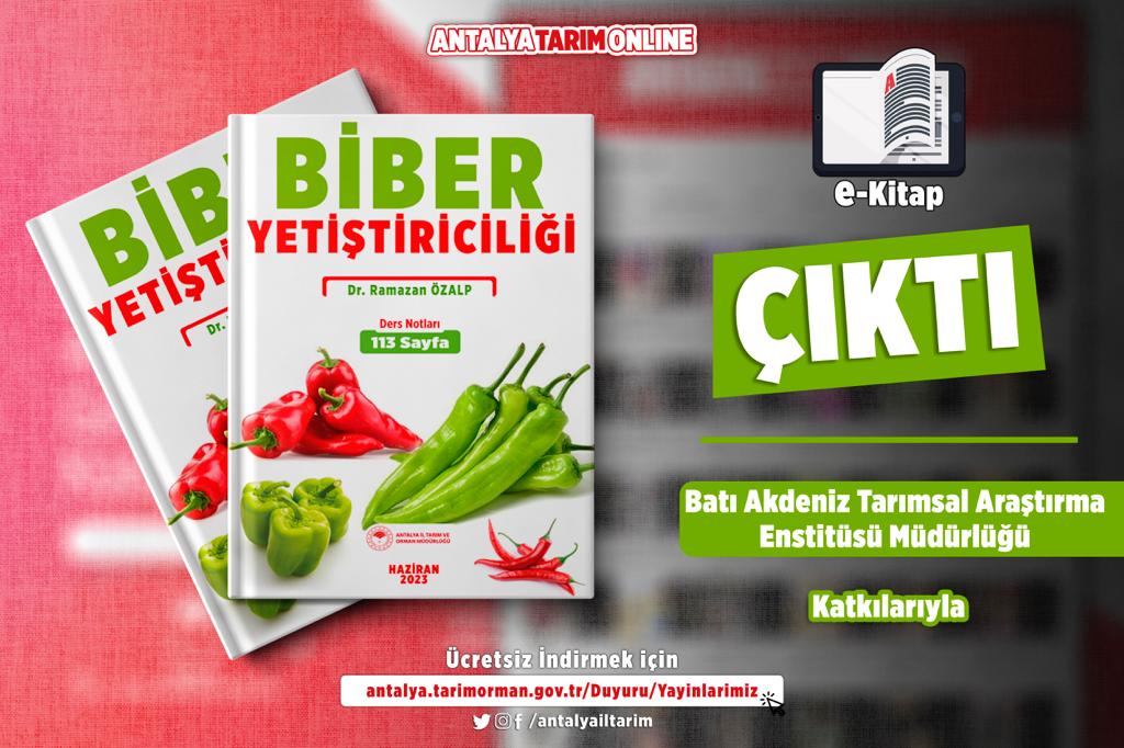 antalyailtarim's tweet photo. Biber Yetiştiriciliği 

#MÜJDE

Dr. Ramazan Özalp ile #Biber Yetiştiriciliği eğitimimizin 113 sayfa e-Kitabı #ÇIKTI

#GelecekTarımda
#TarımAntalyada

#Ücretsiz İndirin👇

https://t.co/LIcfpJdYXM

@gokhankaraca_  @ersinyazici1 @ibrahimyumakli 

#Antalya https://t.co/ilL8Ik72tn