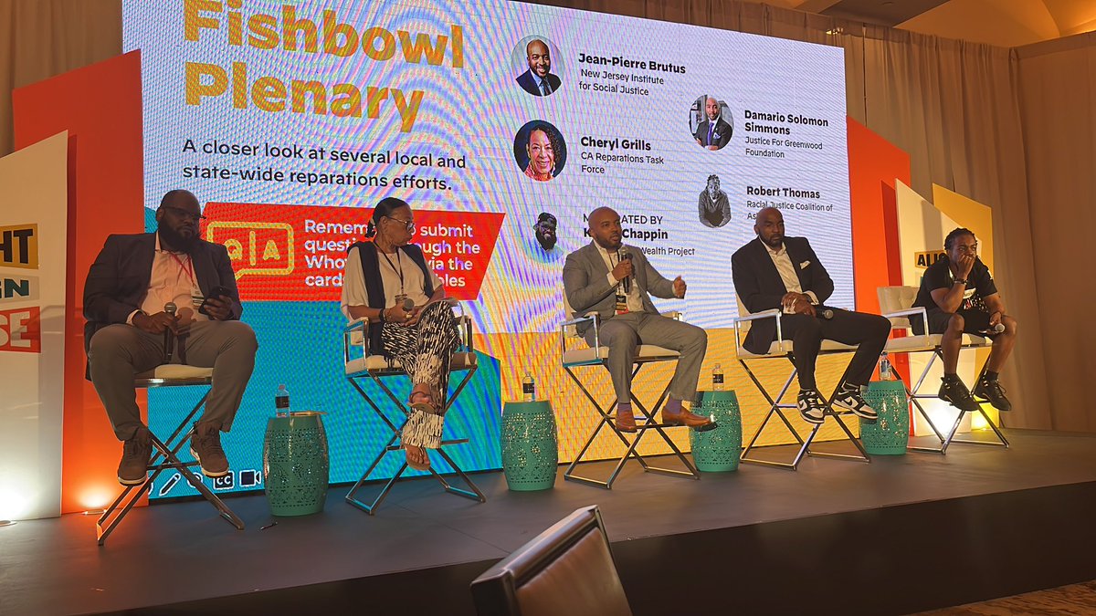 DecolonizWealth's tweet image. Goodness 😱 the movement power on this panel #A3Reparations #CaliforniaReparationsTaskForce @J_P_Brutus @NJ_ISJ @AttorneyDamario #RacialJustice #Asheville