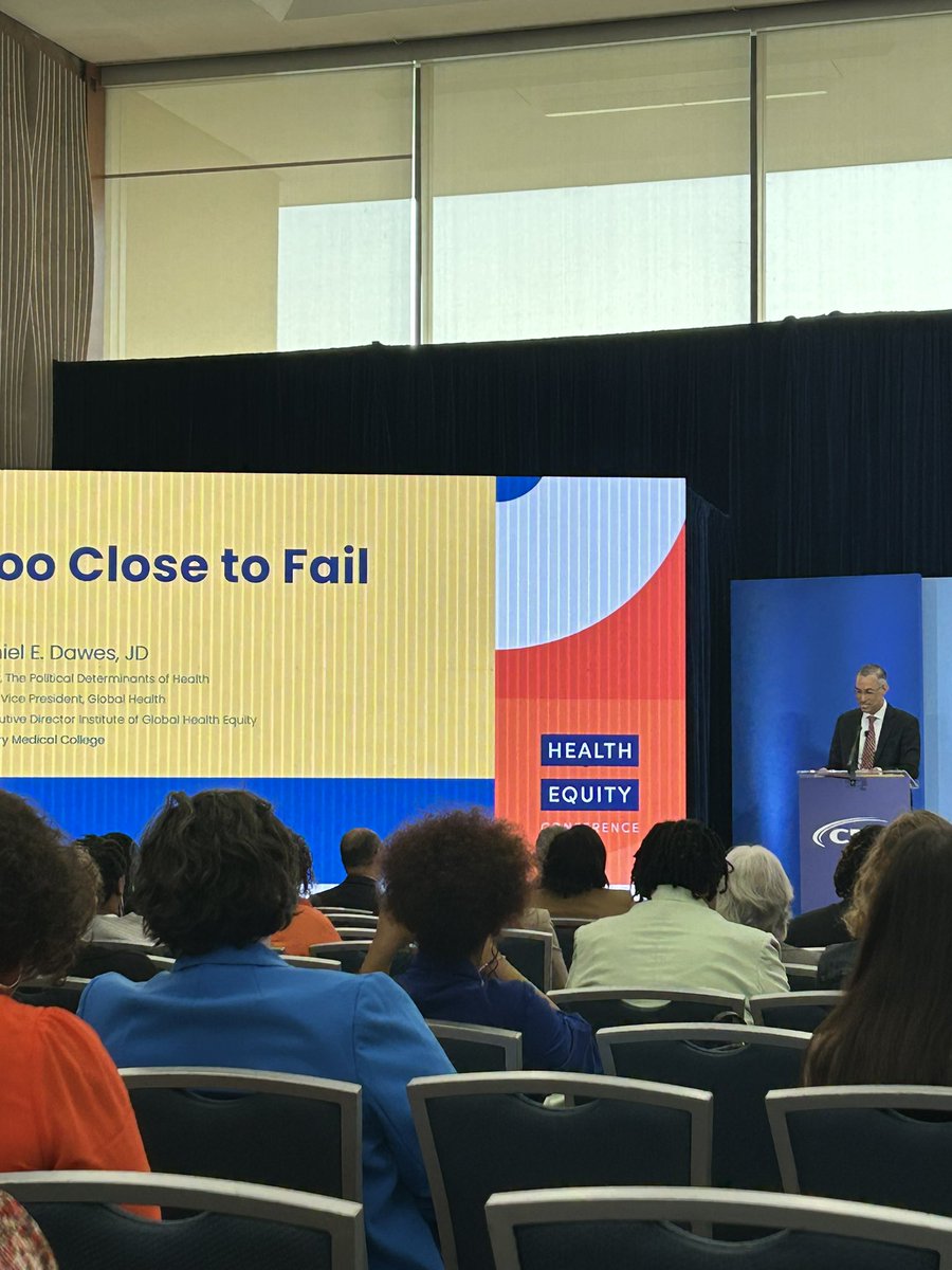 Excited To be at the #HealthEquityCon23 … currently hearing <a href="/DanielEDawes/">Daniel E. Dawes</a> Dawes encourage us to continue to fight for health equity .