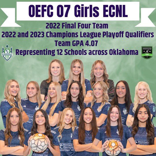OEFC 07 / 06 Girls ECNL - 2025 - 26 (@oefc07_06gecnl) on Twitter photo ☎️ONE MORE WEEK☎️
We are ONE week out from June 15. Girls from all around the state of Oklahoma representing <a href="/OEFCGirlsECNL/">Oklahoma Energy FC Girls ECNL</a> ⚽️ Who are you reaching out to?
<a href="/ECNLgirls/">ECNL Girls</a>
<a href="/TheSoccerWire/">SoccerWire</a>
<a href="/ImCollegeSoccer/">College Soccer Truth ™</a>
<a href="/PrepSoccer/">Prep Soccer ⚽️</a>
<a href="/TopDrawerSoccer/">TopDrawerSoccer</a>
<a href="/Oklahoma_FC/">Oklahoma Energy FC</a>
<a href="/ECNLTexas/">ECNL Girls Texas Conference</a>
<a href="/USYNT/">U.S. Soccer YNT</a>
<a href="/ImYouthSoccer/">ECNL/GA/Recruiting/College Soccer</a> ☎️ONE MORE WEEK☎️
We are ONE week out from June 15. Girls from all around the state of Oklahoma representing <a href="/OEFCGirlsECNL/">Oklahoma Energy FC Girls ECNL</a> ⚽️ Who are you reaching out to?
<a href="/ECNLgirls/">ECNL Girls</a>
<a href="/TheSoccerWire/">SoccerWire</a>
<a href="/ImCollegeSoccer/">College Soccer Truth ™</a>
<a href="/PrepSoccer/">Prep Soccer ⚽️</a>
<a href="/TopDrawerSoccer/">TopDrawerSoccer</a>
<a href="/Oklahoma_FC/">Oklahoma Energy FC</a>
<a href="/ECNLTexas/">ECNL Girls Texas Conference</a>
<a href="/USYNT/">U.S. Soccer YNT</a>
<a href="/ImYouthSoccer/">ECNL/GA/Recruiting/College Soccer</a>