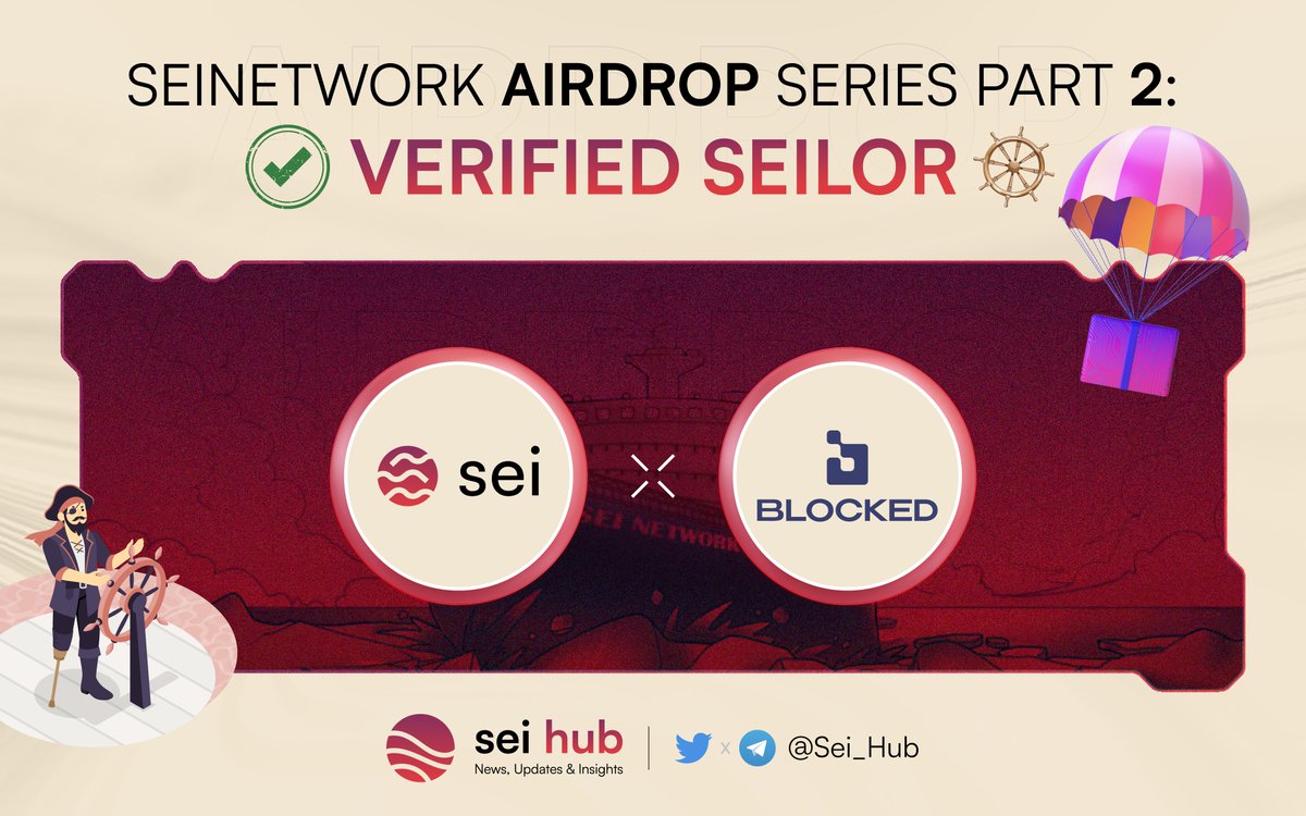 Being a verified #Seilor could be essential for a #Sei #Airdrop. 

To ensure to have a bot-free🤖community, @SeiNetwork🚢integrated a biometric face verification powered by @humanode_io & made it an incentive Mission on @BlockedProtocol.

Let’s get you the verified Seilor role👇🏻