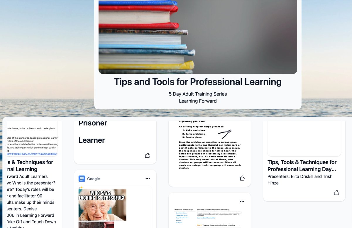 Excited for day 3 of Tips, Tools, & Techniques for Professional Learning with @DriskillElita & @TrishHinze! Thank you @Frazier2Lillian & Tury for bringing @LearningForward to @ClintISD. My @wakelet of notes is full of great information already. #lftxlearns