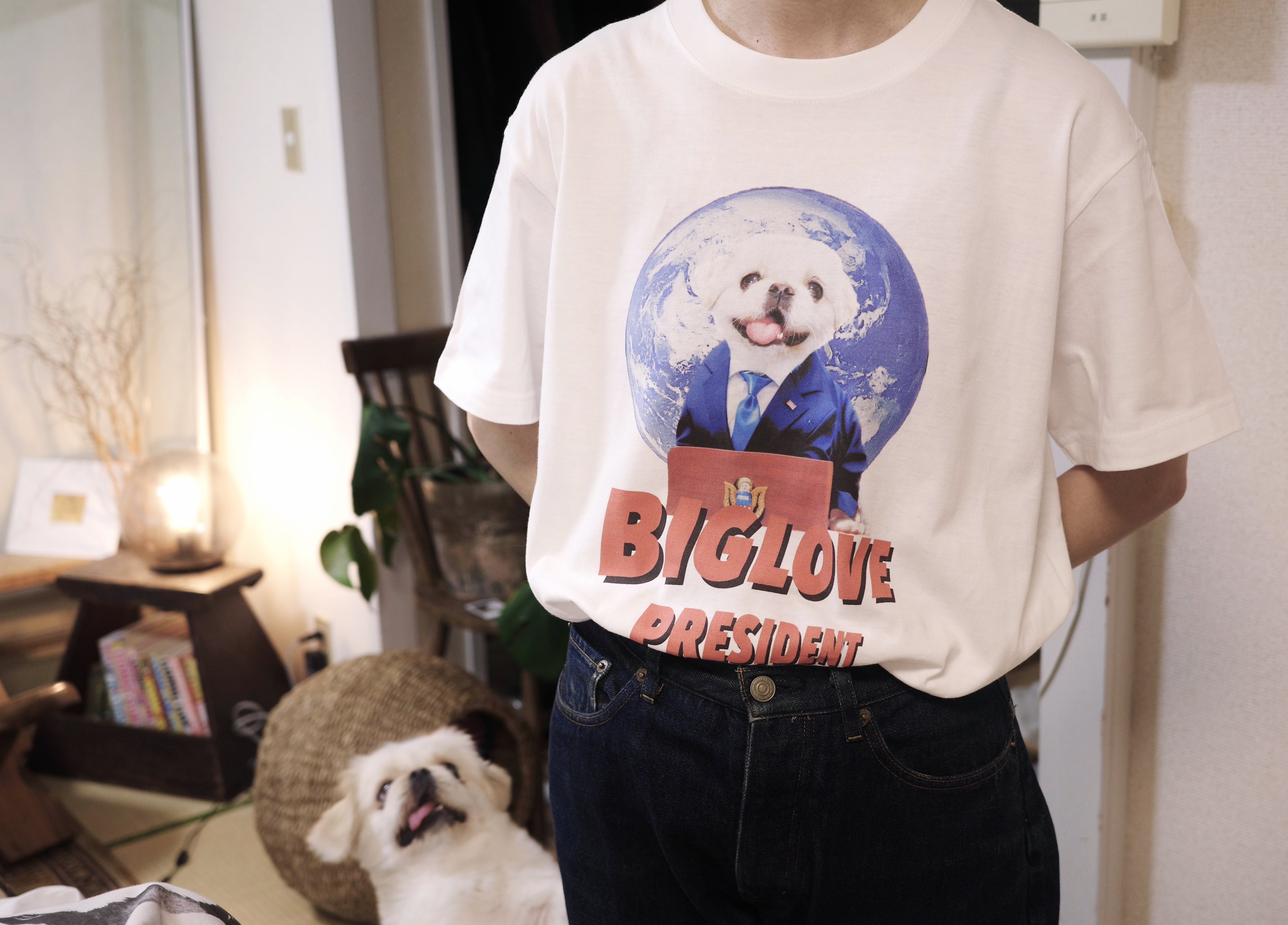 UsAです♡ちょっこりさん　服 ハロウィンしたいろくろっ首さん(オバケ) Oversized T-Shirt by