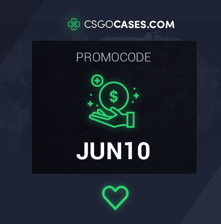 Hi,      

First 1777 users who enter the promocode will get free $! Have a nice day!    
#CSGO #csgoskins #csgocases #csgoskinsgiveaway #csgocommunity #giveaway #CSGOGiveaway