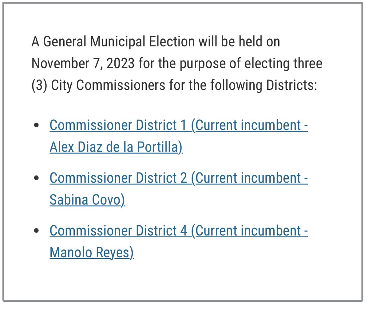 @CityofMiami These Commissioners will be up for election in November 2023 - after the @JoeCarolloNow court verdict, please remember to vote.