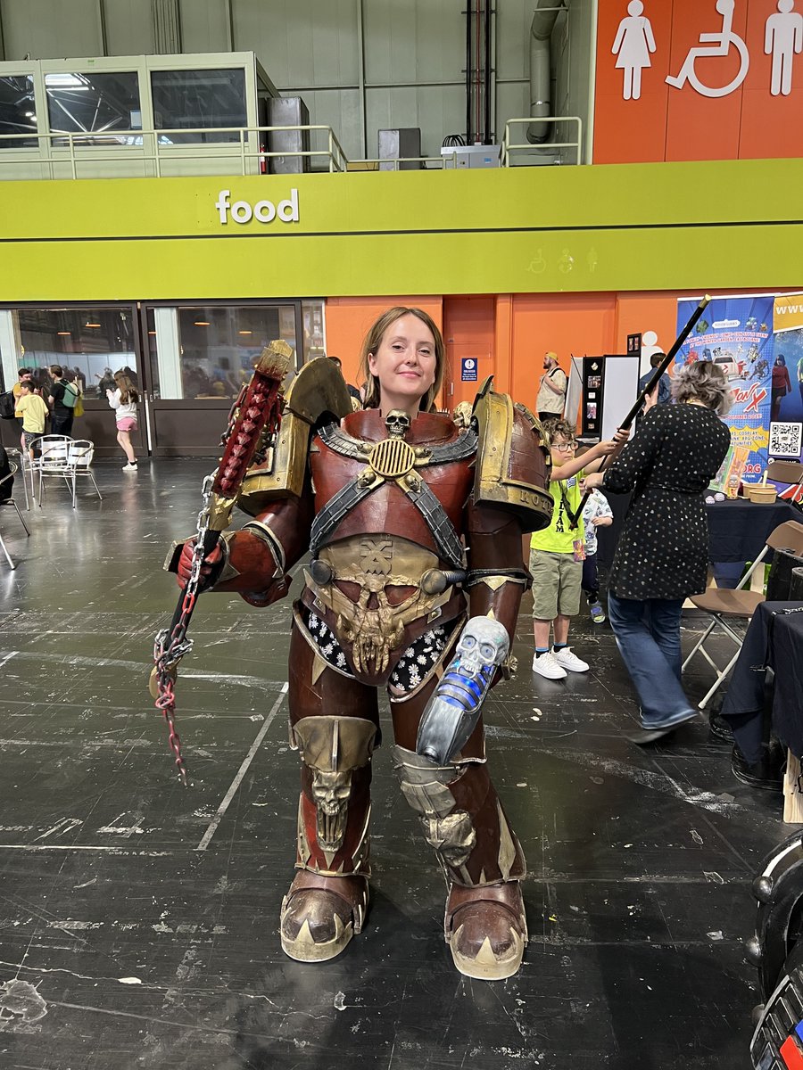 @UKGamesExpo The happiest Khorne berserker you ever did see! @thewhgirl @Roth1982